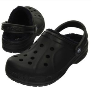 Men’s Winter Crocs Black Fuzzy Brand New Size 9